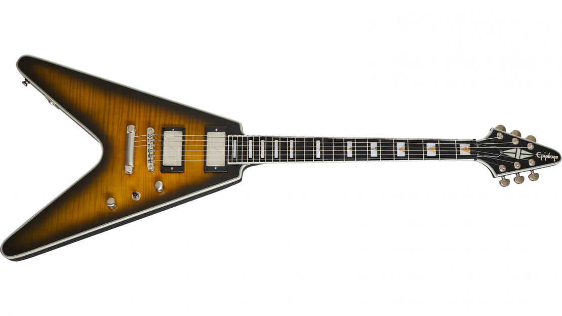 Flying V Prophecy Yellow Tiger Aged Gloss