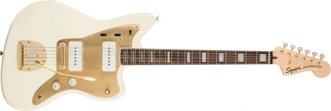 40th Anniversary Jazzmaster®, Gold Edition Olympic White