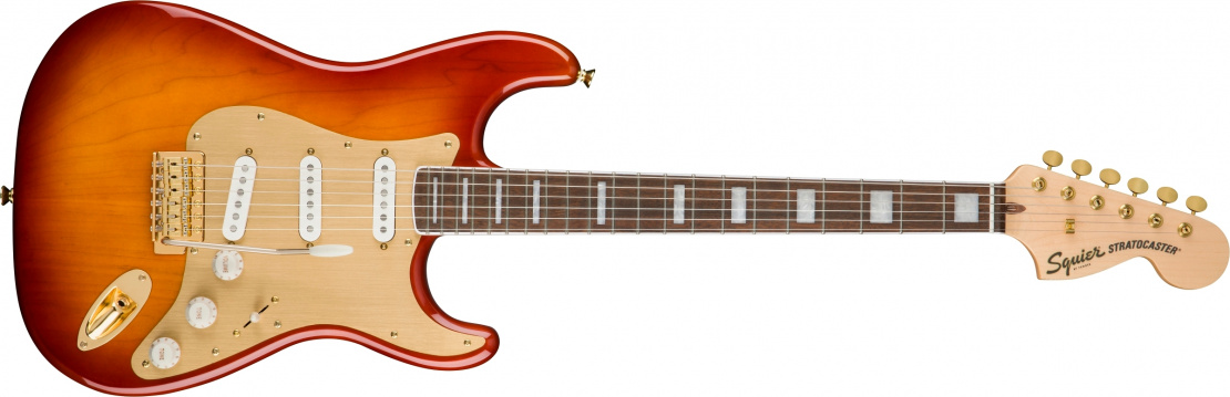 40th Anniversary Stratocaster®, Gold Edition Sienna Sunburst