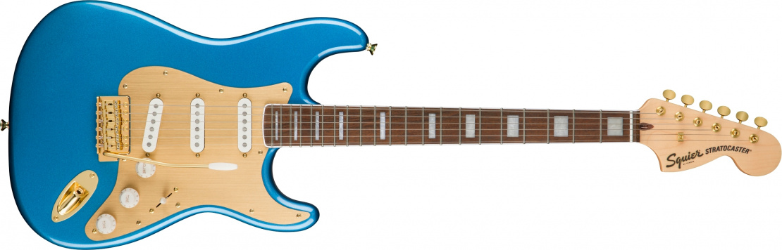 40th Anniversary Stratocaster®, Gold Edition Lake Placid Blue