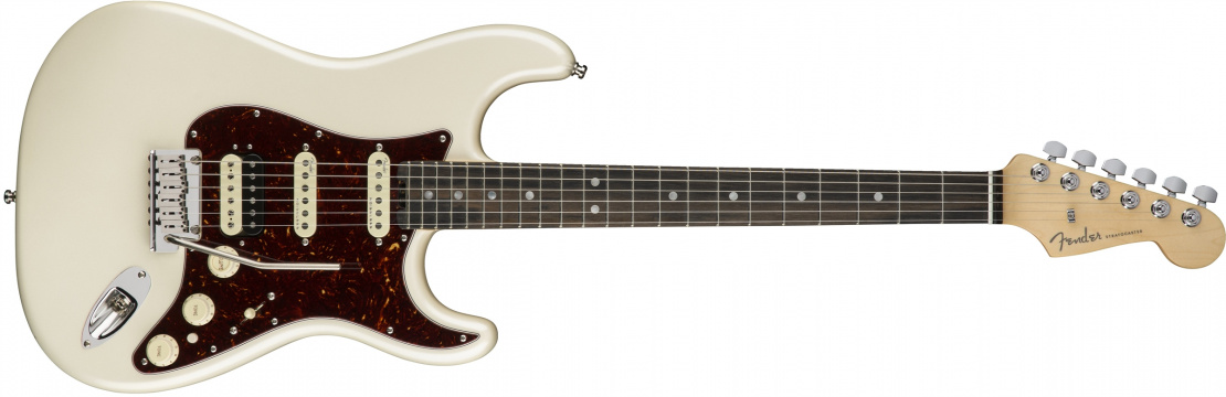 American Elite Stratocaster® HSS Shawbucker Olympic Pearl