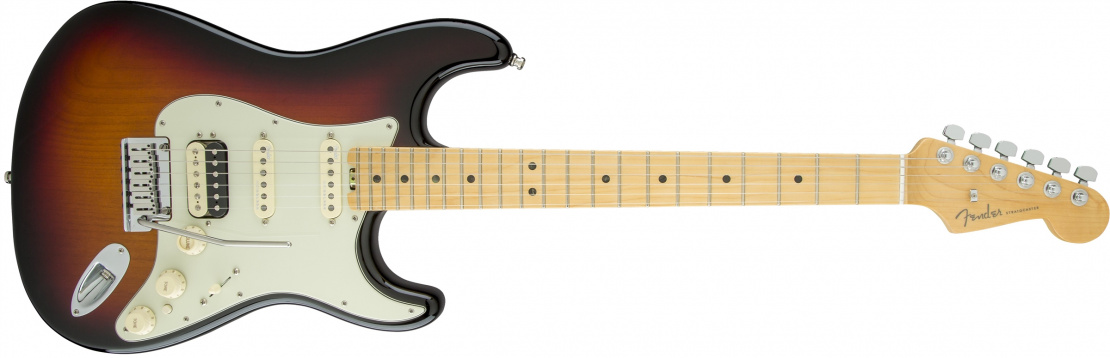 American Elite Stratocaster® HSS Shawbucker 3-Color Sunburst