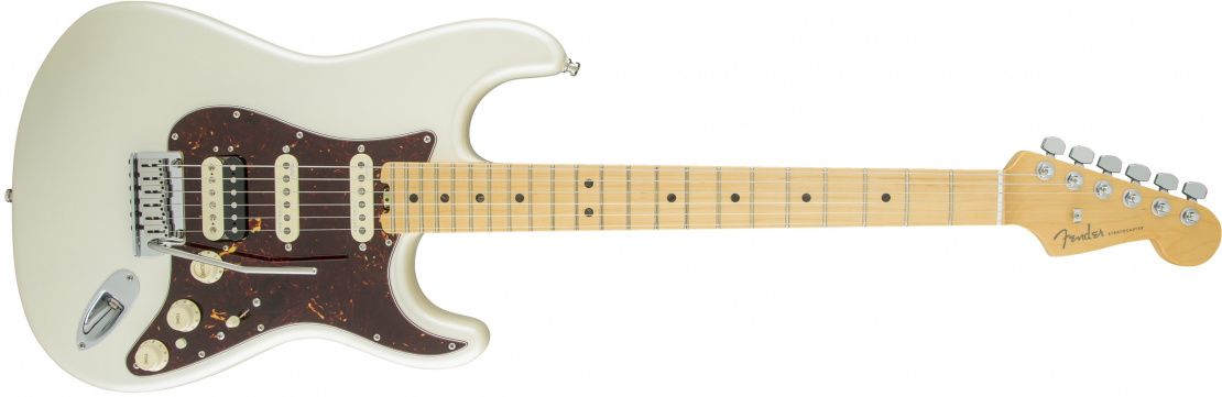 American Elite Stratocaster® HSS Shawbucker Olympic Pearl