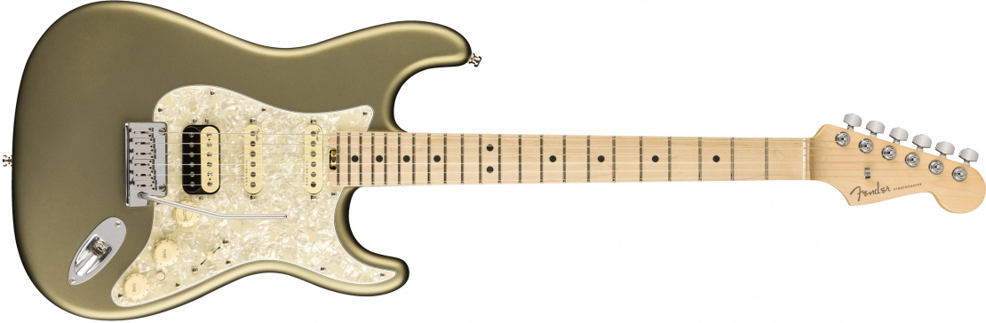 American Elite Stratocaster® HSS Shawbucker Satin Jade Pearl Metallic