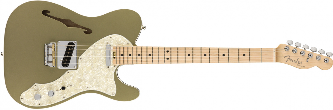 American Elite Telecaster® Thinline Satin Jade Pearl Metallic