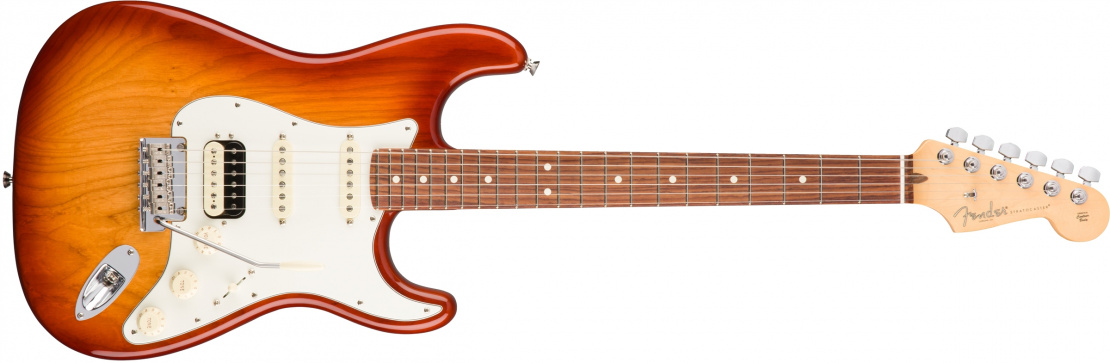 American Professional Stratocaster® HSS Shawbucker Sienna Sunburst
