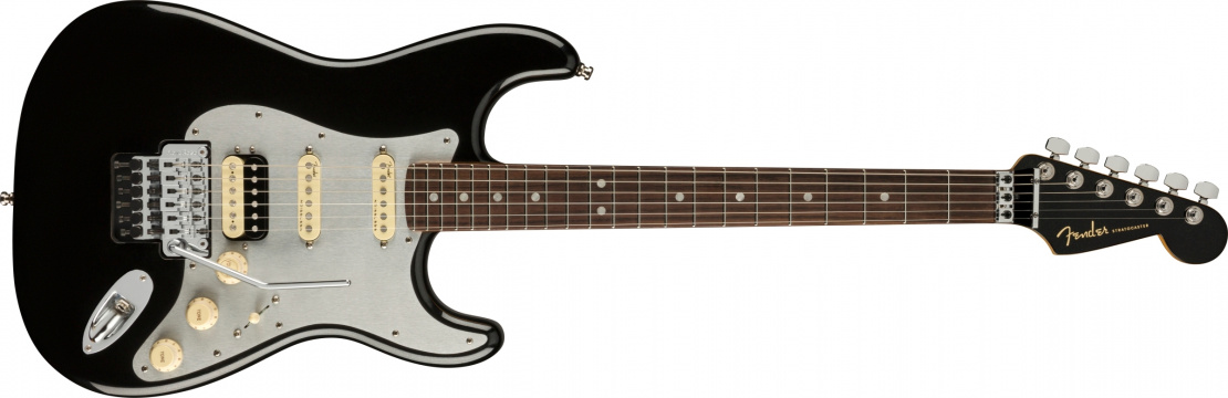 American Ultra Luxe Stratocaster® Floyd Rose® HSS Mystic Black