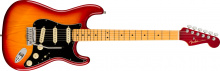 American Ultra Luxe Stratocaster® Plasma Red Burst