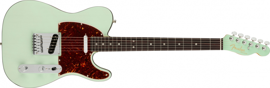 American Ultra Luxe Telecaster® Transparent Surf Green
