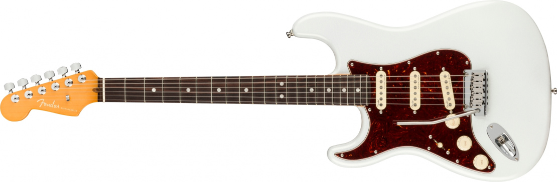 American Ultra Stratocaster® Left-Hand Arctic Pearl