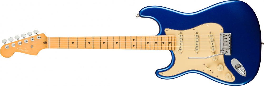 American Ultra Stratocaster® Left-Hand Cobra Blue