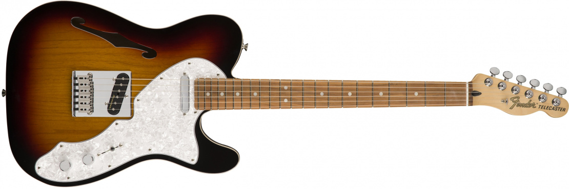 Deluxe Tele® Thinline 3-Color Sunburst