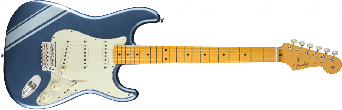 FSR Traditional '50s Stratocaster® with Stripe Lake Placid Blue with Ice Blue Metallic Stripes