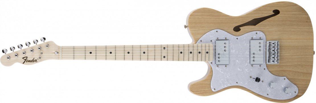 Made in Japan Traditional 70s Telecaster® Thinline Left-Hand Natural