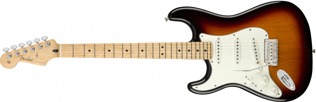 Player Stratocaster® Left-Handed 3-Color Sunburst