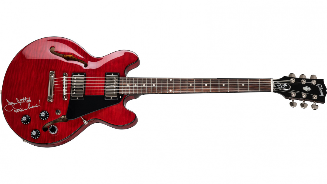 Joan Jett ES-339 Figured Wine Red with Signature
