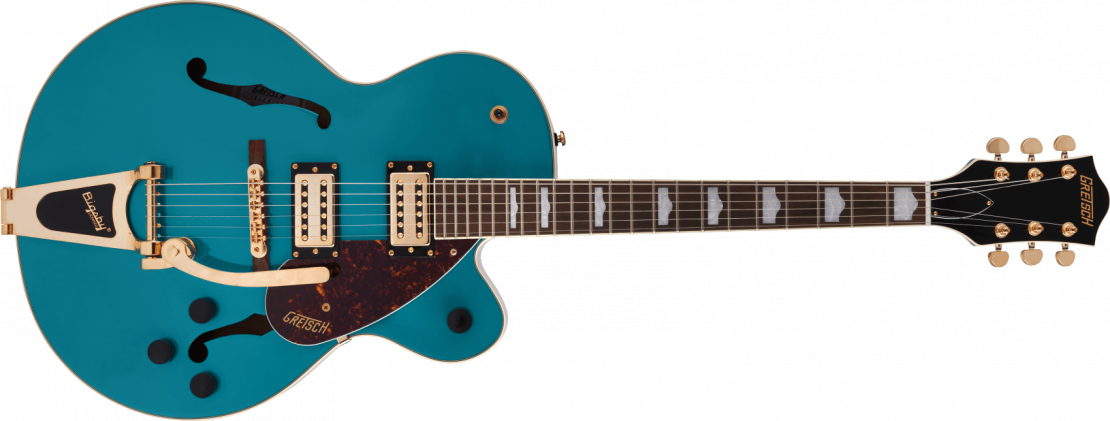 G2410TG Streamliner™ Hollow Body Single-Cut with Bigsby® and Gold Hardware Ocean Turquoise