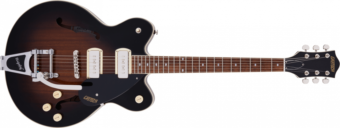 G2622T-P90 Streamliner™ Center Block Double-Cut P90 with Bigsby® Brownstone