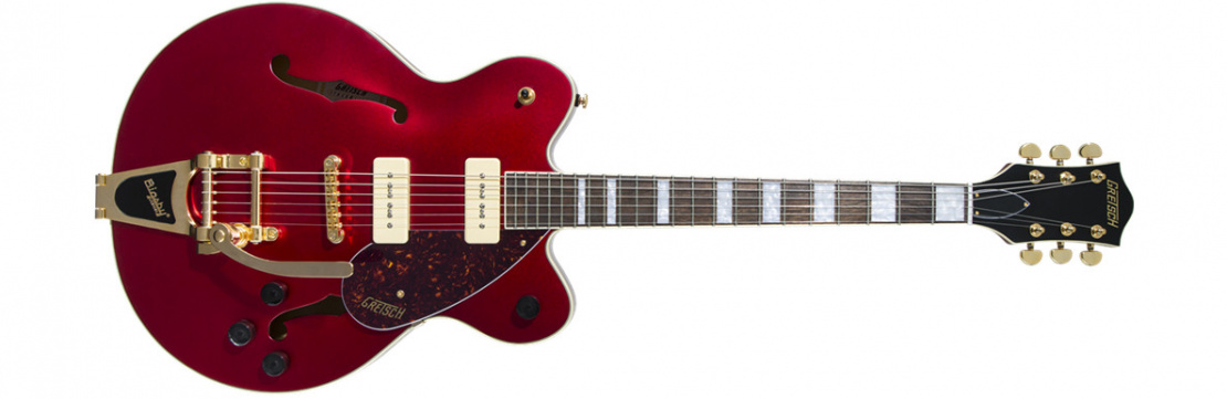 G2622TG-P90 Limited Edition Streamliner™ Center Block P90 with Bigsby® and Gold Hardware Candy Apple Red