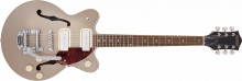 G2655T-P90 Streamliner™ Center Block Jr. Double-Cut P90 with Bigsby® Two-Tone Sahara Metallic and Vintage Mahogany Stain