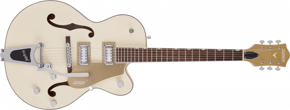 G5410T Limited Edition Electromatic® "Tri-Five" Hollow Body Single-Cut with Bigsby® Two-Tone Vintage White/Casino Gold