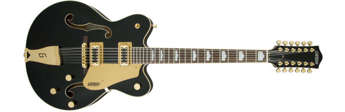 G5422G-12 Electromatic® Hollow Body Double-Cut 12-String with Gold Hardware Black