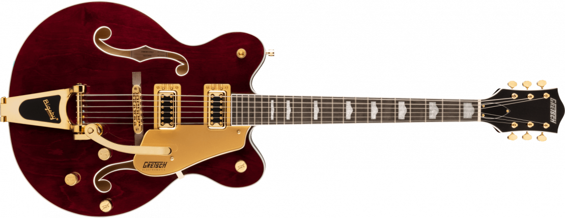 G5422TG Electromatic® Classic Hollow Body Double-Cut with Bigsby® and Gold Hardware Walnut Stain