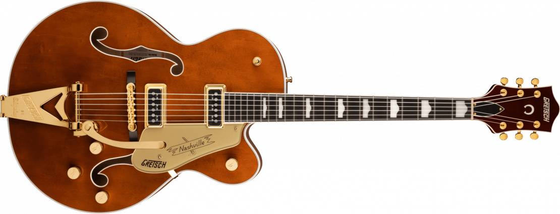 G6120TG-DS Players Edition Nashville® Hollow Body DS with String-Thru Bigsby® and Gold Hardware Round-Up Orange