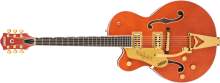 G6120TG-LH Players Edition Nashville® Hollow Body with String-Thru Bigsby® and Gold Hardware, Left-Handed Orange Stain