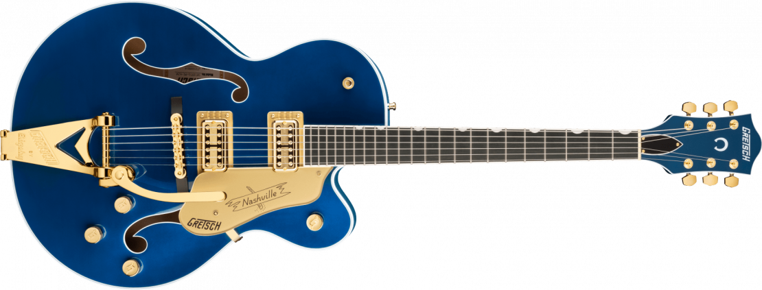 G6120TG Players Edition Nashville® Hollow Body with String-Thru Bigsby® and Gold Hardware Azure Metallic