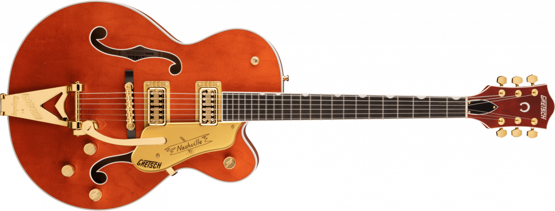 G6120TG Players Edition Nashville® Hollow Body with String-Thru Bigsby® and Gold Hardware Orange Stain