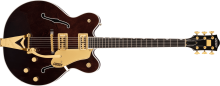 G6122TG Players Edition Country Gentleman® Hollow Body with String-Thru Bigsby® and Gold Hardware Walnut Stain