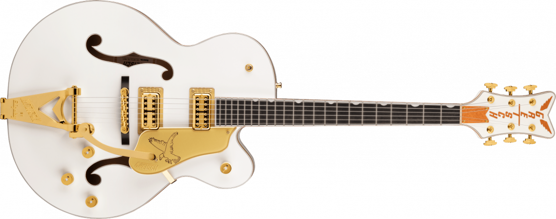 G6136TG Players Edition Falcon™ Hollow Body with String-Thru Bigsby® and Gold Hardware White