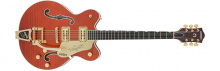 G6620TFM Players Edition Nashville® Center Block Double-Cut with String-Thru Bigsby® and Flame Maple Orange Stain