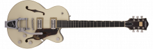 G6659T Players Edition Broadkaster® Jr. Center Block Single-Cut with String-Thru Bigsby® 2-Tone Lotus Ivory/Walnut Stain